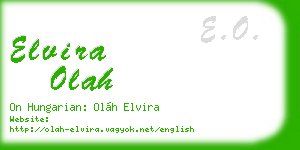 elvira olah business card