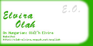 elvira olah business card